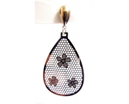 THREE FLOWERS - Push Back Earrings - Drop Long Dangling - Fashion Classy Novelty